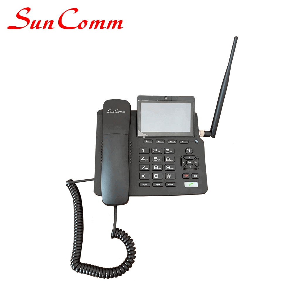 SunComm SC-9040-4GV Premium Premium 4G LTE Android Fixed Wireless Video Phone (FWP) with 1SIM/2SIM, Color LCD, Tactile screen, Dual  WiFi hotspot, 2.4GHz/5.0GHz, SIP, FOTA, VoLTE support